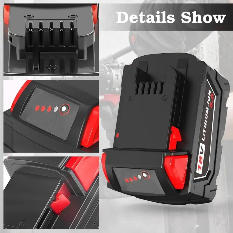 6000mAh rechargeable battery pack for drills, saws, and grinders