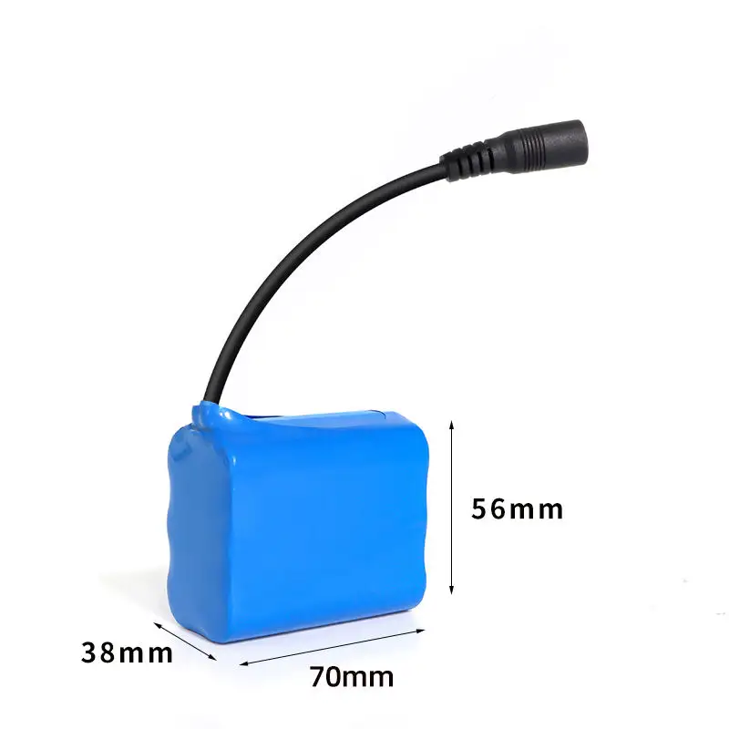 High-capacity 18650 lithium battery pack for LED lights and portable electronics