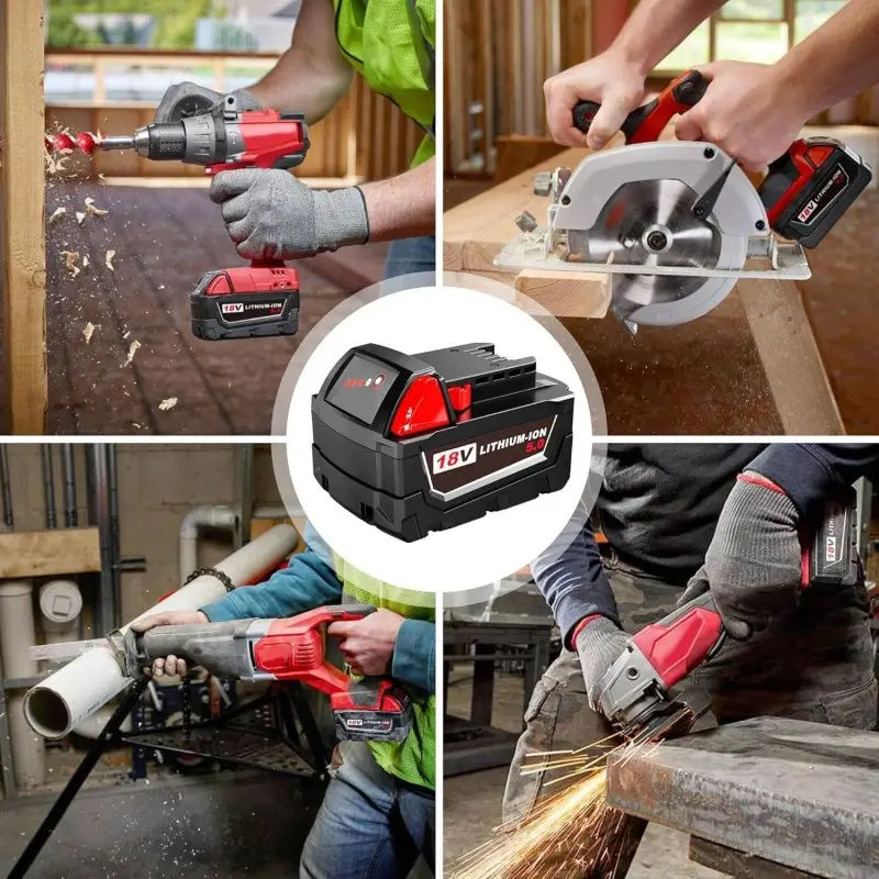 Durable 18V 6.0Ah rechargeable battery for outdoor tool applications