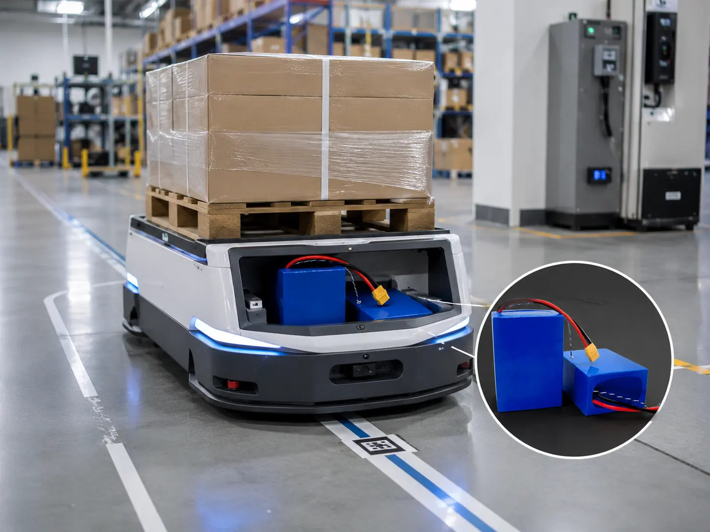 OEM 21700 battery pack for AGVs, inspection robots, and automated carts