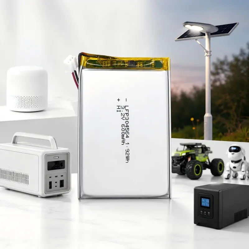 OEM 3.2V LiFePO4 battery with wires and connector for device integration