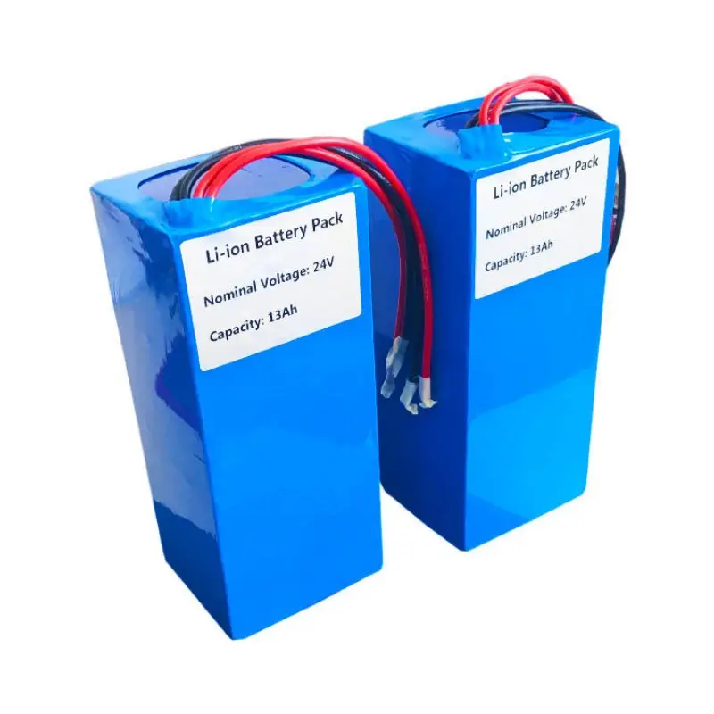 Compact 18650 battery pack with customized connector and cable for solar lights