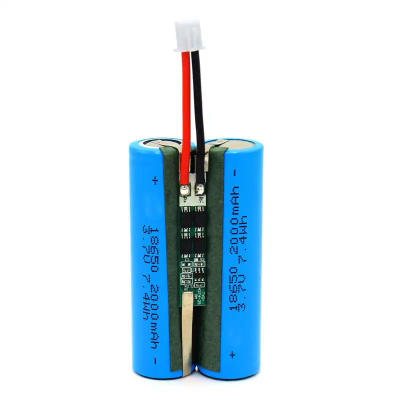 3.7V 7.4V cylindrical lithium battery for headlamp power