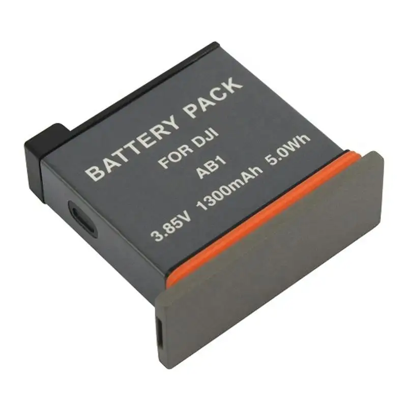 OEM AB1 3.85V 1300mAh 5Wh lithium-ion replacement battery for DJI Osmo Action camera.