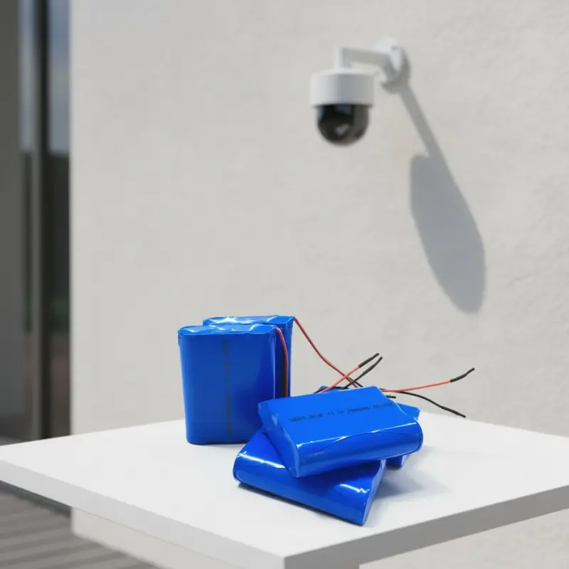 11.1V rechargeable battery pack for outdoor monitoring systems