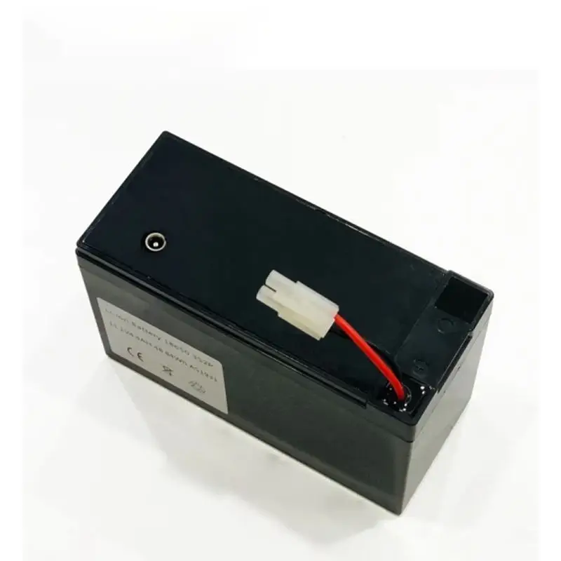 Portable sprayer battery with red and black wires and connector plug