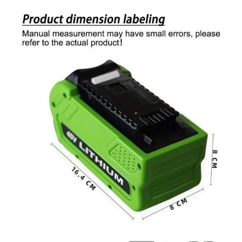 Rechargeable 40V battery for cordless lawn mowers