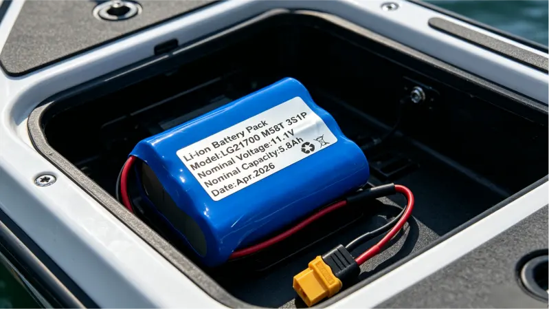 11.1V 5800mAh 3S1P 21700 lithium-ion battery pack for RC boats