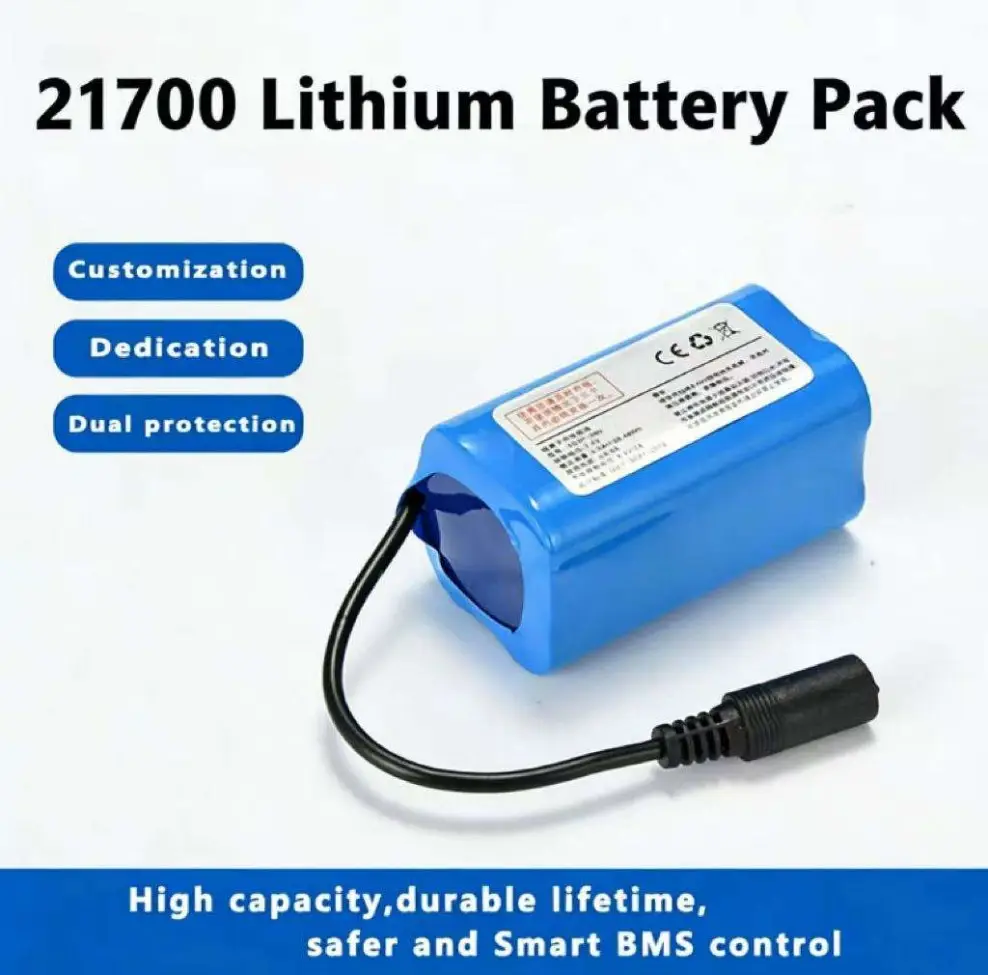 7.4V 10000mAh 21700 2S2P lithium-ion battery pack for fishing bait boats