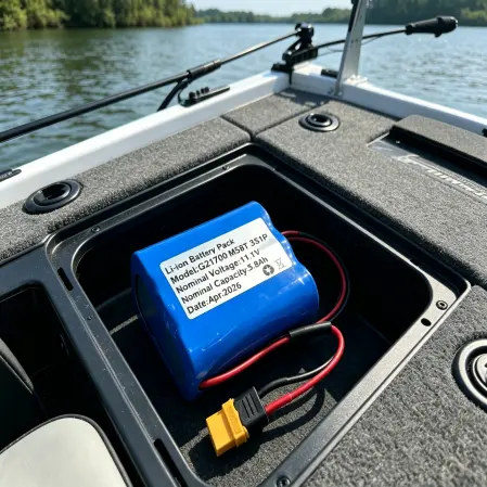 11.1V RC boat battery pack with 12.5A maximum discharge current