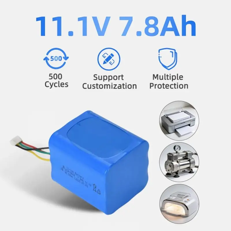 Compact 12V lithium battery pack for road warning signal equipment