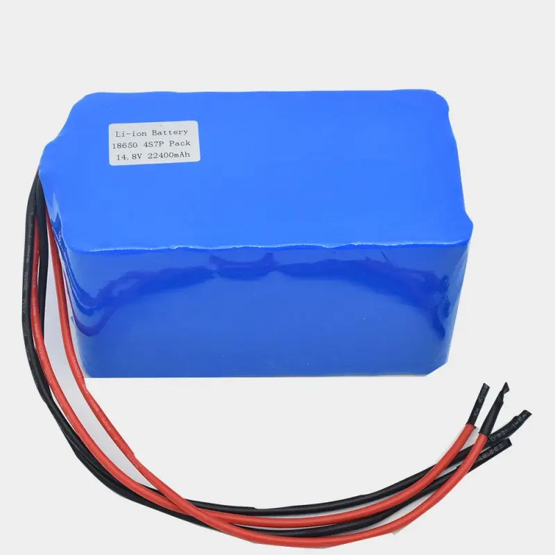 Custom lithium ion battery pack used with portable solar power station
