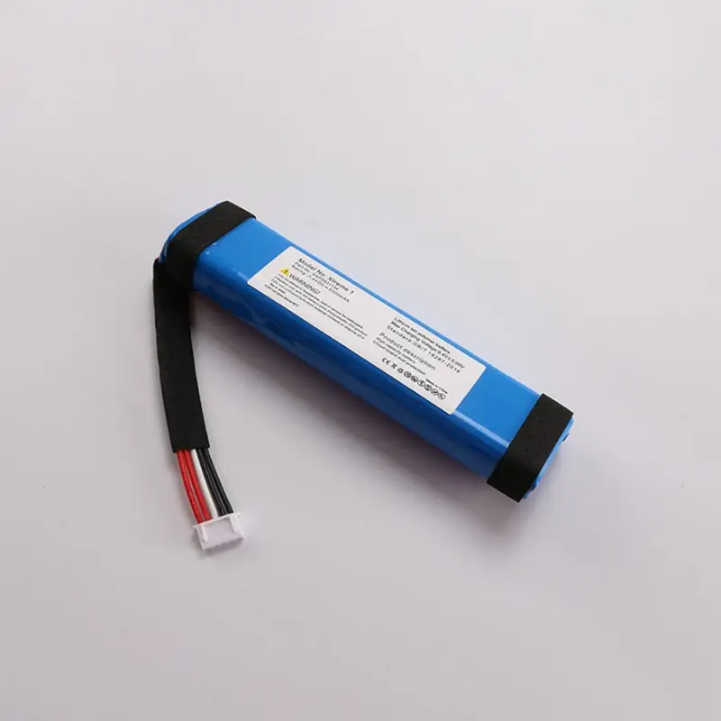 Custom 7.4V speaker battery with connector and protection circuit