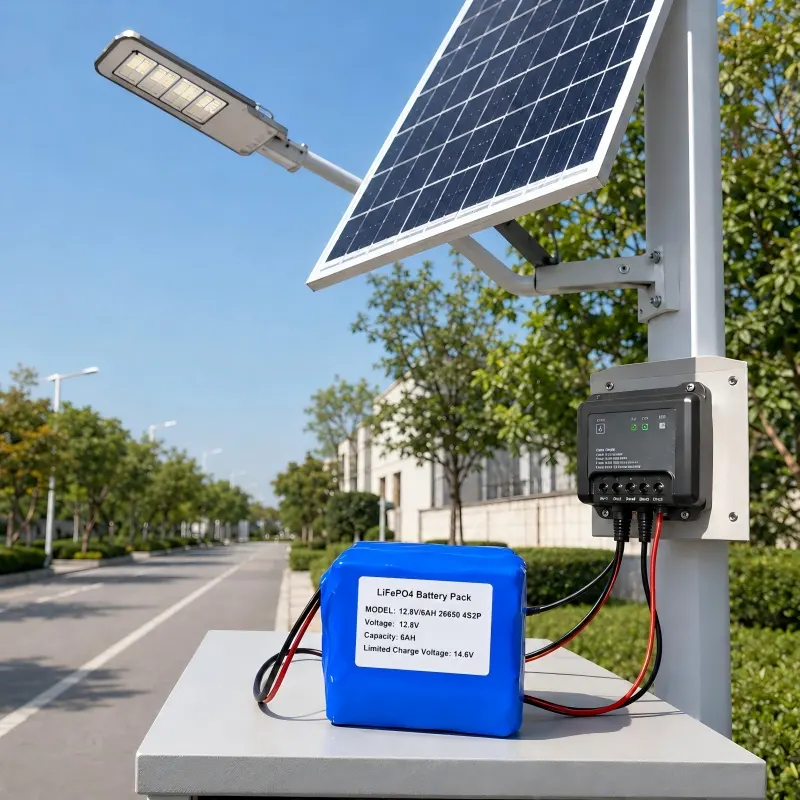 12.8V solar street light battery pack for outdoor LED lighting application