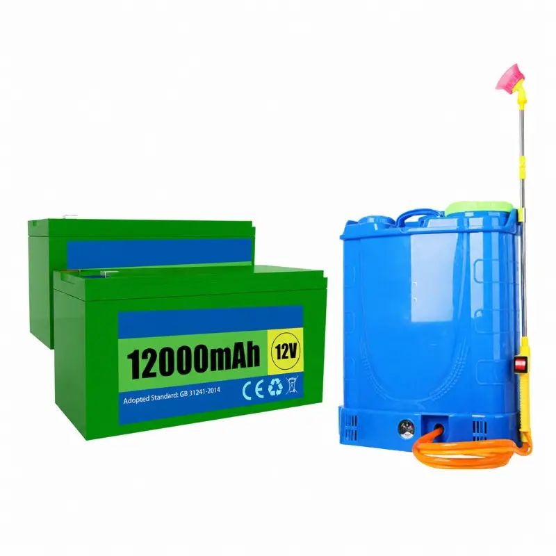 12V 12Ah custom 18650 lithium-ion battery pack with BMS for electric sprayers