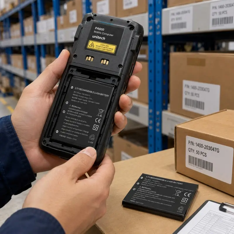 1800mAh spare battery for warehouse barcode scanning devices