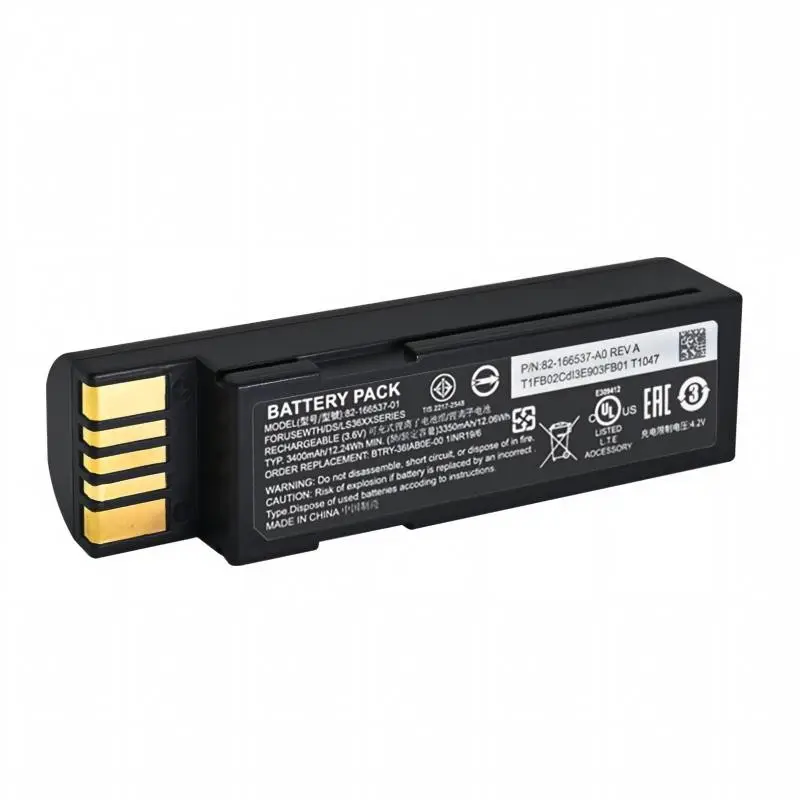 3400mAh replacement battery for Zebra DS3678 handheld barcode scanner